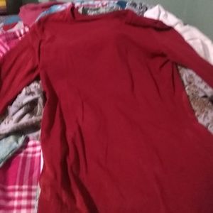 Merona red long sleeve